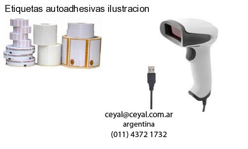 Etiquetas autoadhesivas ilustracion