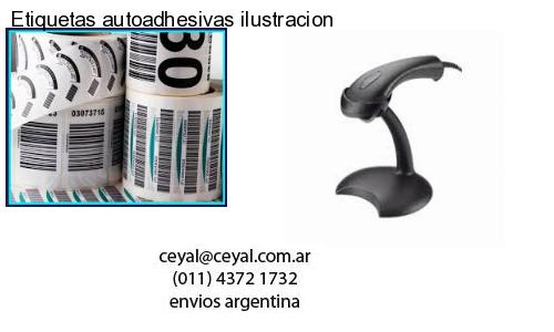 Etiquetas autoadhesivas ilustracion