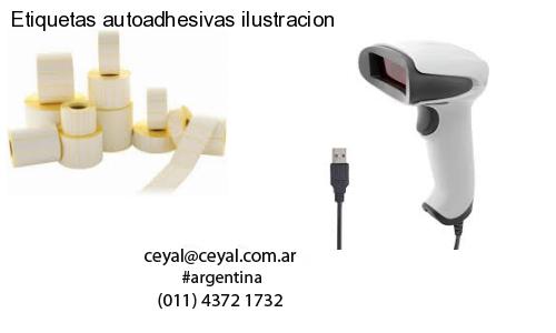 Etiquetas autoadhesivas ilustracion