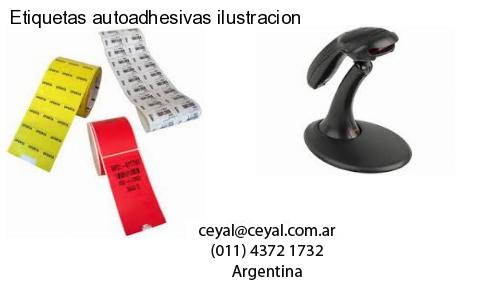 Etiquetas autoadhesivas ilustracion