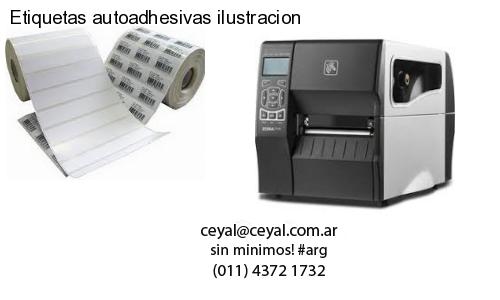 Etiquetas autoadhesivas ilustracion