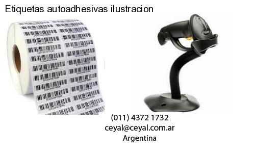 Etiquetas autoadhesivas ilustracion