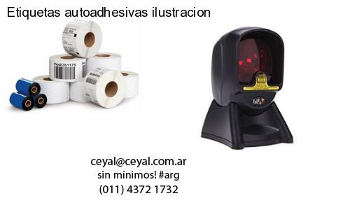 Etiquetas autoadhesivas ilustracion
