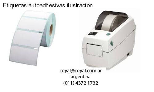 Etiquetas autoadhesivas ilustracion