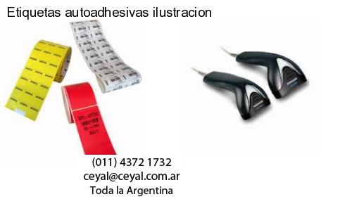 Etiquetas autoadhesivas ilustracion