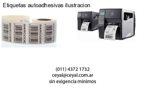 Etiquetas autoadhesivas ilustracion