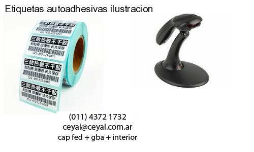 Etiquetas autoadhesivas ilustracion