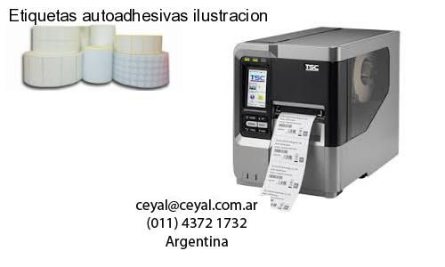Etiquetas autoadhesivas ilustracion
