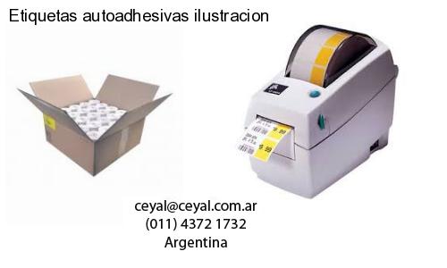 Etiquetas autoadhesivas ilustracion