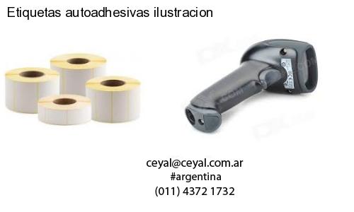 Etiquetas autoadhesivas ilustracion