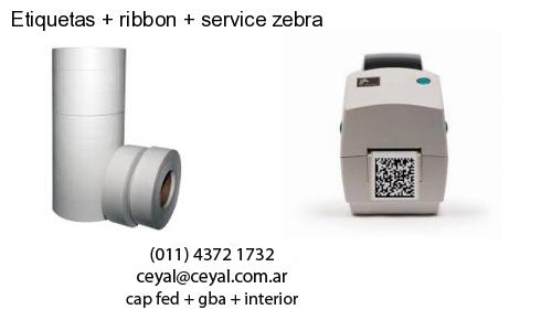 Etiquetas   ribbon   service zebra