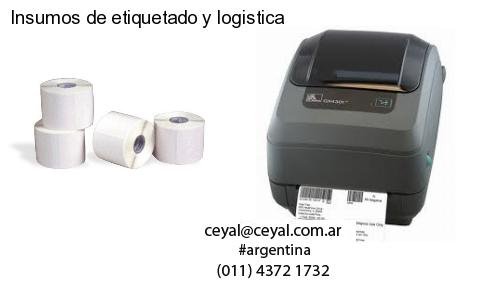Insumos de etiquetado y logistica