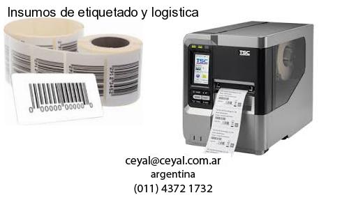 Insumos de etiquetado y logistica