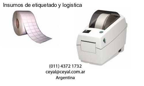 Insumos de etiquetado y logistica