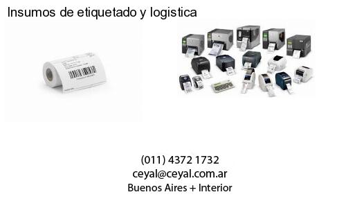 Insumos de etiquetado y logistica