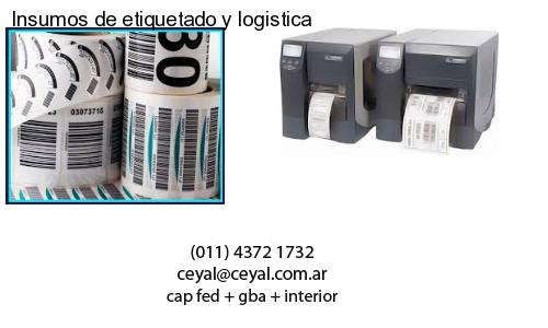 Insumos de etiquetado y logistica
