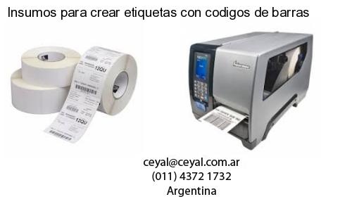 Insumos para crear etiquetas con codigos de barras