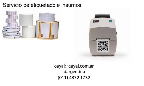 Servicio de etiquetado e insumos