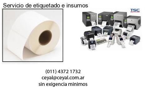 Servicio de etiquetado e insumos