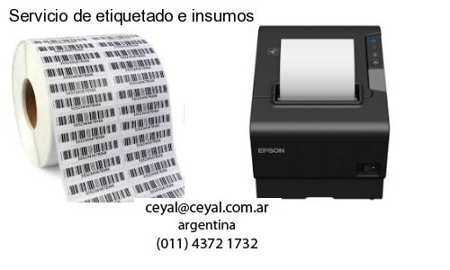 Servicio de etiquetado e insumos