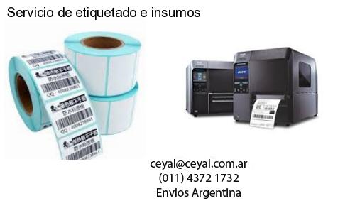 Servicio de etiquetado e insumos