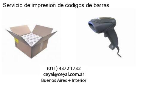 Servicio de impresion de codigos de barras