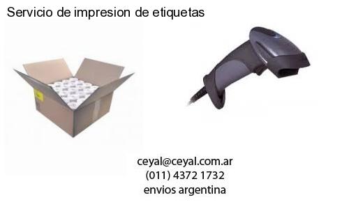 Servicio de impresion de etiquetas