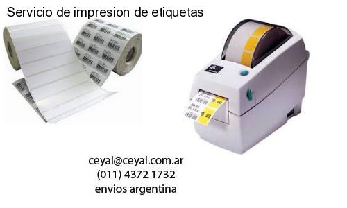Servicio de impresion de etiquetas