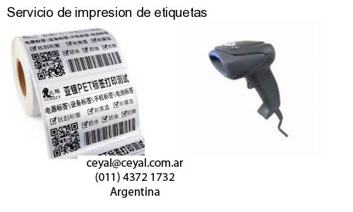 Servicio de impresion de etiquetas