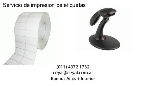 Servicio de impresion de etiquetas