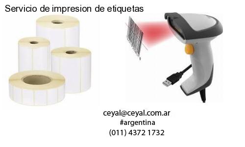 Servicio de impresion de etiquetas