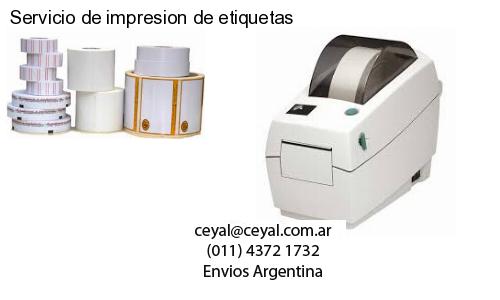 Servicio de impresion de etiquetas