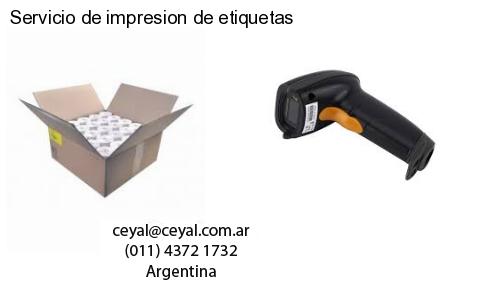 Servicio de impresion de etiquetas
