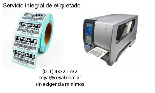 Servicio integral de etiquetado
