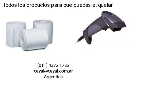 Todos los productos para que puedas etiquetar