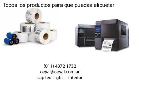 Todos los productos para que puedas etiquetar