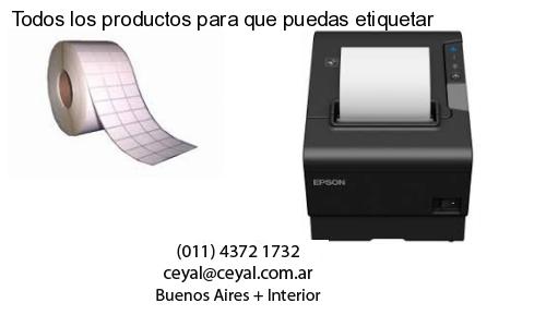 Todos los productos para que puedas etiquetar