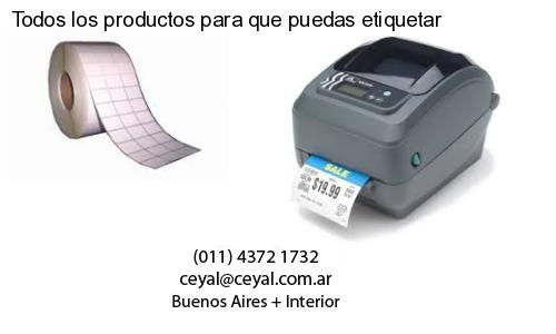 Todos los productos para que puedas etiquetar