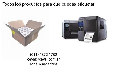 Todos los productos para que puedas etiquetar