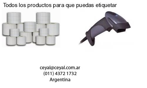 Todos los productos para que puedas etiquetar