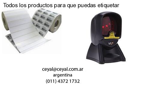 Todos los productos para que puedas etiquetar