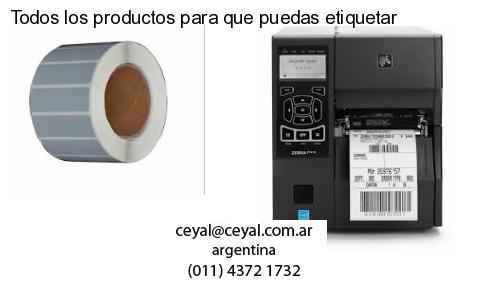Todos los productos para que puedas etiquetar
