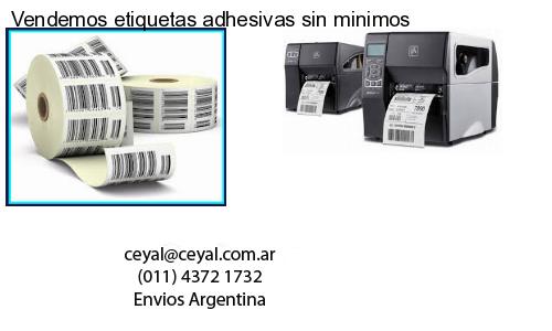 Vendemos etiquetas adhesivas sin minimos