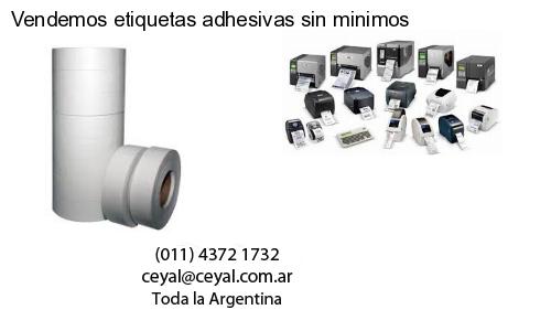 Vendemos etiquetas adhesivas sin minimos
