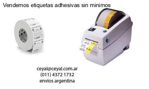 Vendemos etiquetas adhesivas sin minimos