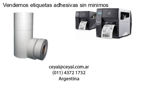 Vendemos etiquetas adhesivas sin minimos