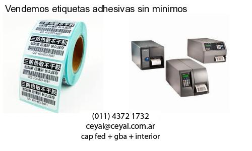 Vendemos etiquetas adhesivas sin minimos