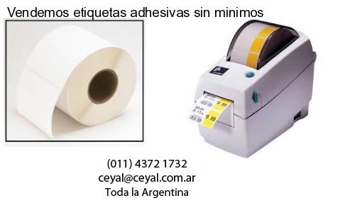 Vendemos etiquetas adhesivas sin minimos
