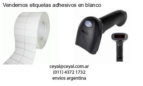 Vendemos etiquetas adhesivos en blanco