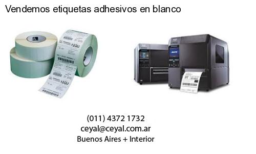 Vendemos etiquetas adhesivos en blanco